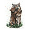 Wolf Mit Jungen